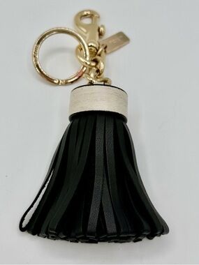 COACH Black Tassel Charm